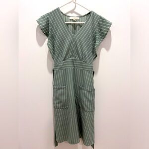 XS Monteau green dress